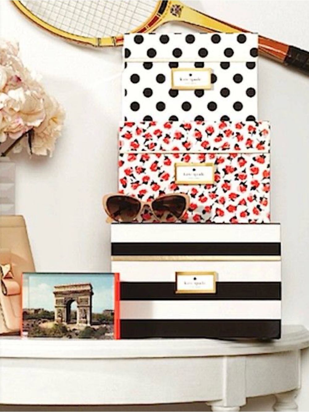 Medium Sized kate spade Storage Box Roses - Picture 3 of 7